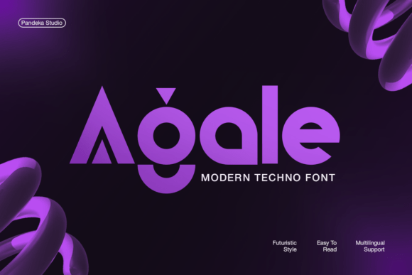 Agale Font: A Modern Techno Display for Editorial Design
