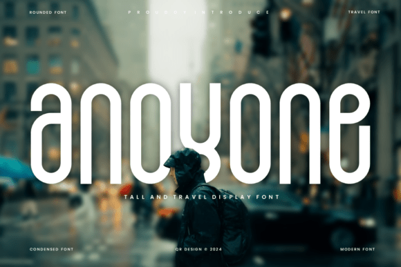 Anoyone: A Bold Display Font for Editorial Design