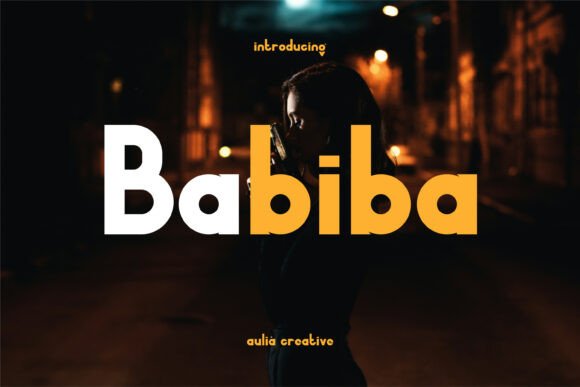 Babiba: A Bold Sans Serif Font for Modern Branding