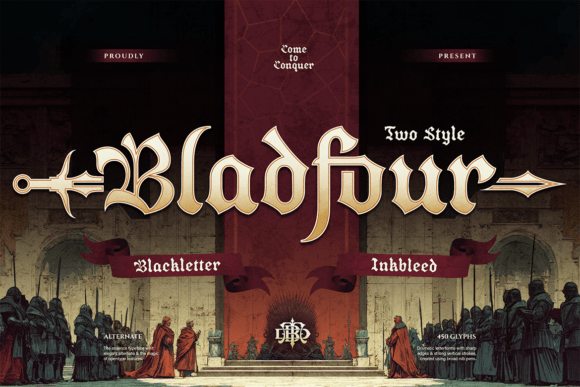Bladfour: A Bold Blackletter Typeface for Editorial Stories