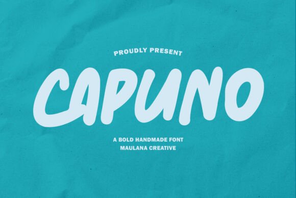 Capuno Font: Bold Handwritten Style for Makers