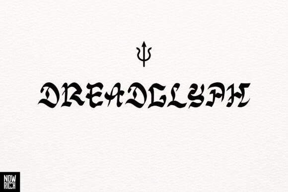 Dreadglyph: A Bold Blackletter Typeface for Modern Branding