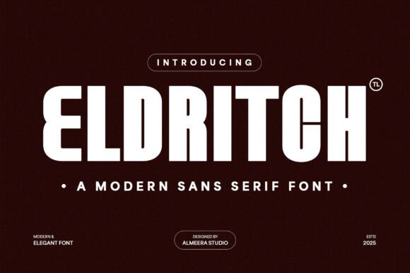 Eldritch: A Modern Sans Serif Typeface for Bold Web Design