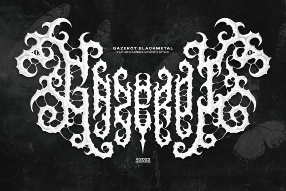 Gazerot Font: Bold Blackletter for Handmade Brands