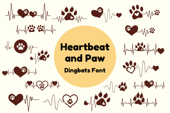 Heartbeat and Paw: A Gentle Display Font for Editorial Design