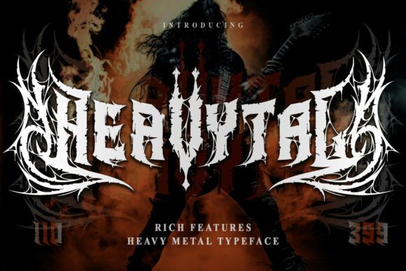 Heavytal Font: Bold Blackletter for Handmade Brands