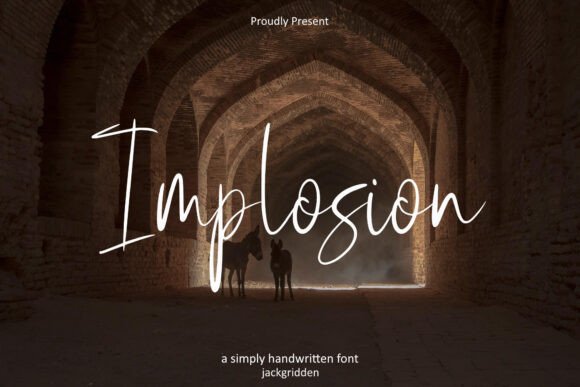 Implosion: A Dynamic Handwritten Font for Editorial Impact
