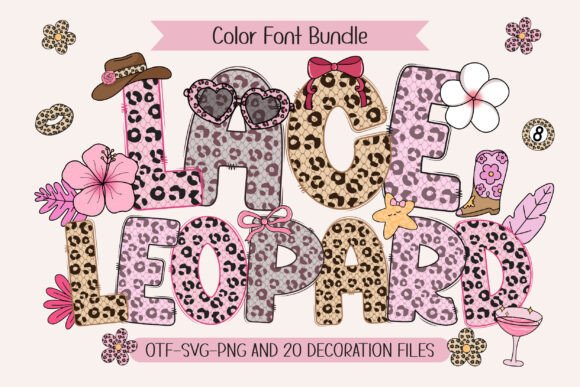 Lace Leopard: A Color Font That Elevates Your Brand Identity