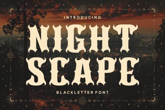 Night Scape Font: Elevating Small Business Branding with Gothic Style