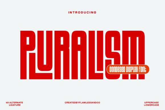 Plularism: The Bold Condensed Typeface for Makers