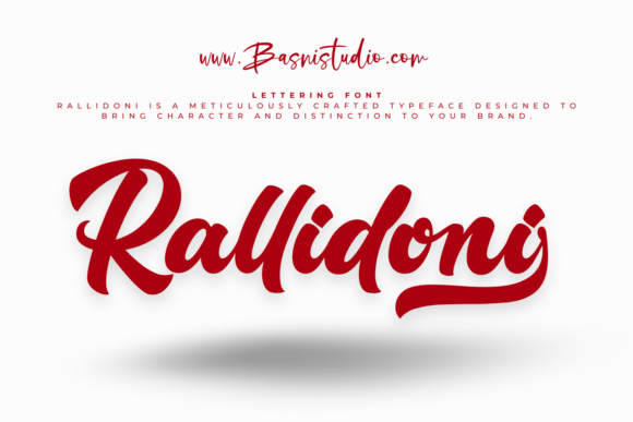 Rallidoni Lettering Font
