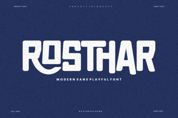 Rosthar: A Bold Serif Typeface for Editorial Impact