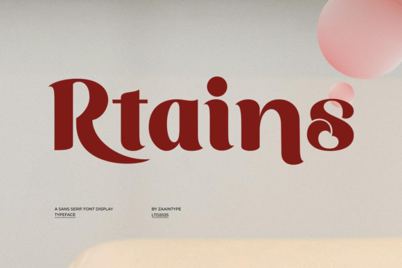 Rtains: A Modern Serif Typeface for Digital Design