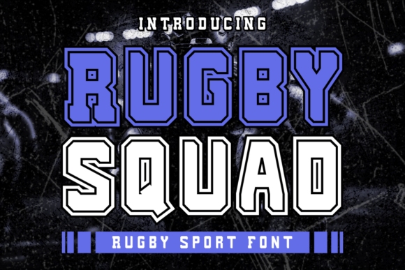 Rugby Squad Font Review: A Bold Slab Serif for Sports Branding