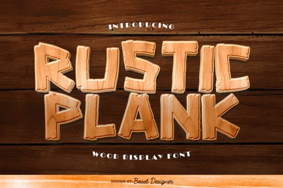Rustic Plank: A Warm Display Font for Editorial Design