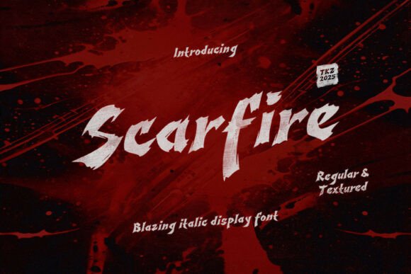 Scarfire: A Bold Blackletter Typeface for Dramatic Editorial Design