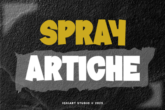Spray Artiche: Bold Sans Serif Font
