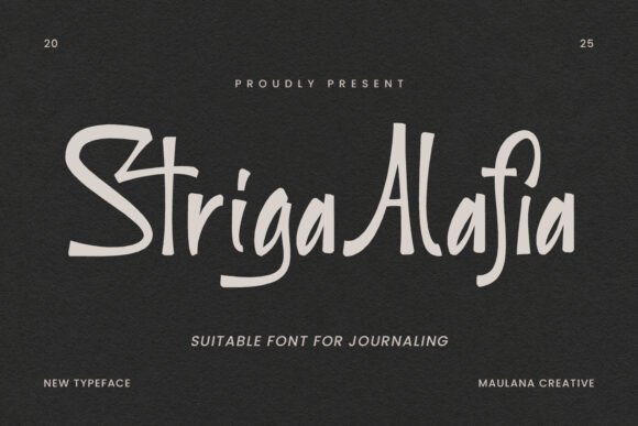 Striga Alafis: A Bold Script for Creative Campaigns