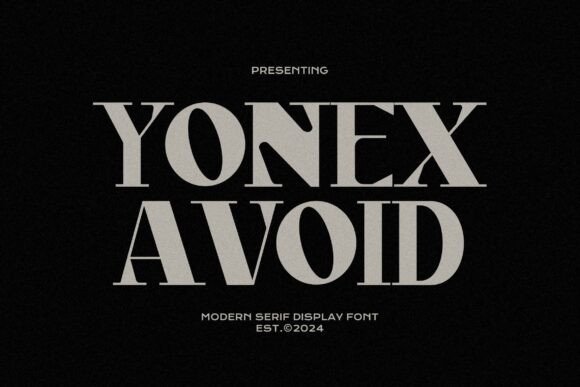 Yonex Avoid: A Bold Serif Typeface for Modern Web Design
